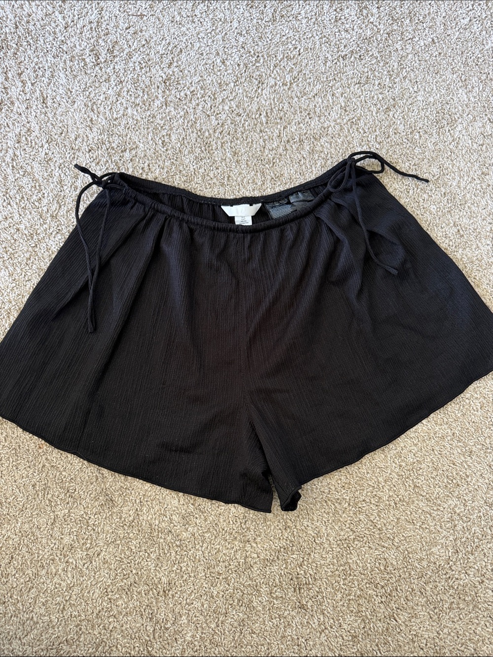 H&M Black Tie-Side Shorts